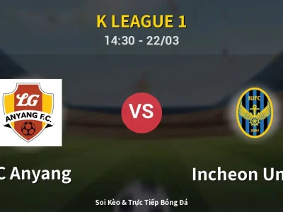 Soi Kèo FC Anyang vs Incheon United – 14:30 22/03 | Nhận Định, Dự Đoán Tỷ Số