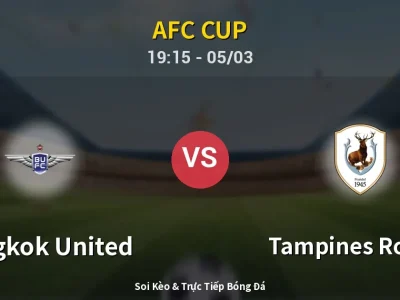 Kết Quả: Bangkok United 2-1 Tampines Rovers – Highlight & Bàn Thắng | AFC Cup