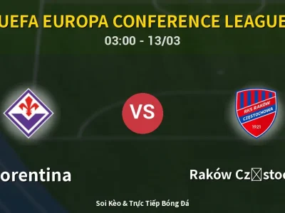 Kết Quả: Fiorentina 2-1 Raków Częstochowa – Highlight & Bàn Thắng | UEFA Europa Conference League