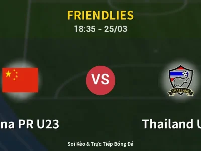 Soi Kèo China PR U23 vs Thailand U23 – 18:35 25/03 | Nhận Định, Dự Đoán Tỷ Số
