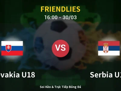 Kết Quả: Slovakia U18 0-0 Serbia U18 – Highlight & Bàn Thắng | Friendlies