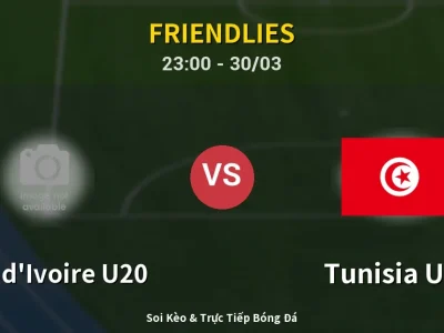Soi Kèo Côte d’Ivoire U20 vs Tunisia U23 – 23:00 30/03 | Nhận Định, Dự Đoán Tỷ Số