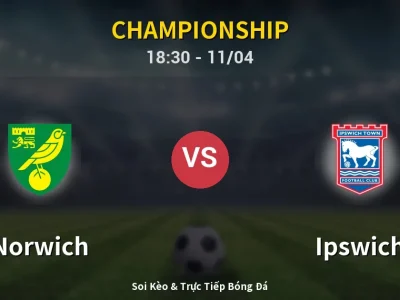Soi Kèo Norwich vs Ipswich – 18:30 11/04 | Nhận Định, Dự Đoán Tỷ Số