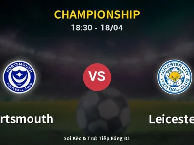Soi Kèo Portsmouth vs Leicester – 18:30 18/04 | Nhận Định, Dự Đoán Tỷ Số