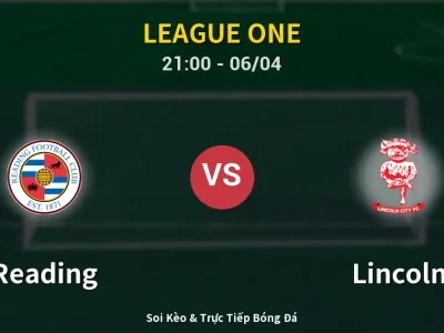 Soi Kèo Reading vs Lincoln – 21:00 06/04 | Nhận Định, Dự Đoán Tỷ Số