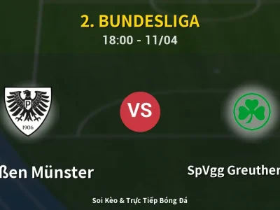 Soi Kèo Preußen Münster vs SpVgg Greuther Fürth – 18:00 11/04 | Nhận Định, Dự Đoán Tỷ Số