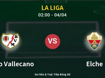 Kết Quả: Rayo Vallecano 1-0 Elche – Highlight & Bàn Thắng | La Liga