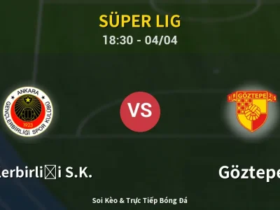 Soi Kèo Gençlerbirliği S.K. vs Göztepe – 18:30 04/04 | Nhận Định, Dự Đoán Tỷ Số