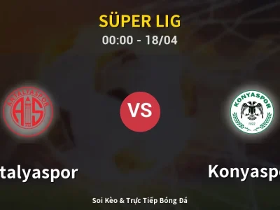 🔴 Trực Tiếp: Antalyaspor 0-0 Konyaspor – Link Xem Süper Lig (Full HD)