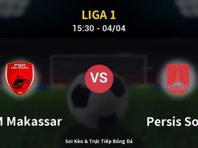 🔴 Trực Tiếp: PSM Makassar 1-0 Persis Solo – Link Xem Liga 1 (Full HD)