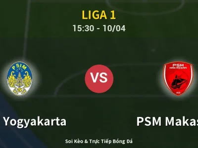 Kết Quả: PSIM Yogyakarta 1-2 PSM Makassar – Highlight & Bàn Thắng | Liga 1