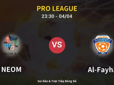Soi Kèo NEOM vs Al-Fayha – 23:30 04/04 | Nhận Định, Dự Đoán Tỷ Số