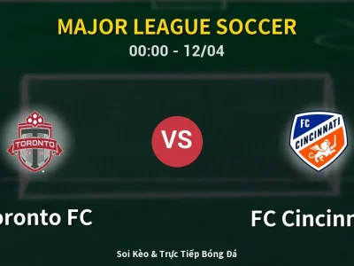 Kết Quả: Toronto FC 1-1 FC Cincinnati – Highlight & Bàn Thắng | Major League Soccer