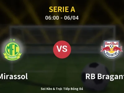 Kết Quả: Mirassol 0-1 RB Bragantino – Highlight & Bàn Thắng | Serie A