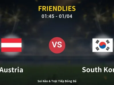 Kết Quả: Austria 1-0 South Korea – Highlight & Bàn Thắng | Friendlies