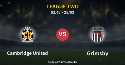 Cambridge United vs Grimsby 25/03