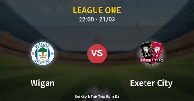 Wigan vs Exeter City 21/03