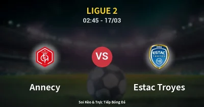 Annecy vs Estac Troyes 17/03