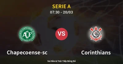 Chapecoense-sc vs Corinthians 20/03