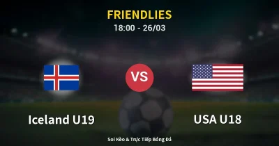 Iceland U19 vs USA U18 26/03