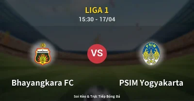 Bhayangkara FC vs PSIM Yogyakarta 17/04